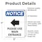Signmission Please Use Main Entrance Sign, Vinyl Decal, 5in W x 7in L, 2PK OS-2PACK-NS-D-57-V-17621 - alternate 5